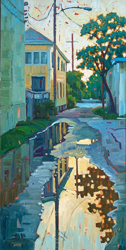 Reflections in the Alley by Rene Wiley.