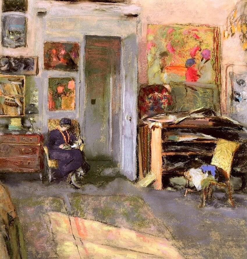 Edouard Vuillard, Lucie Belin in the Studio, 1910.
